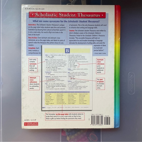 Scholastic Student Thesaurus - Picture 2 of 3